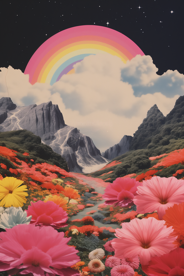 Blooming Range Arc fine art artwork by Conventional Art, portrait view