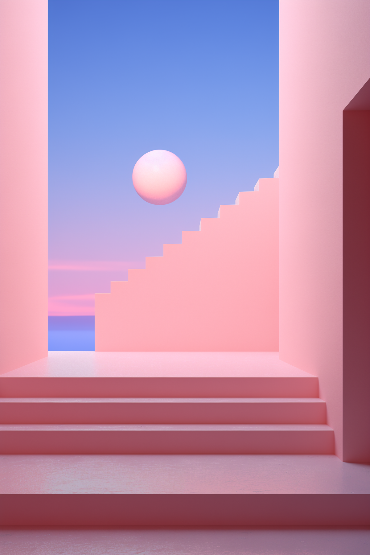 Celestial Crescendo fine art print, modern wall art, balanced light and tone