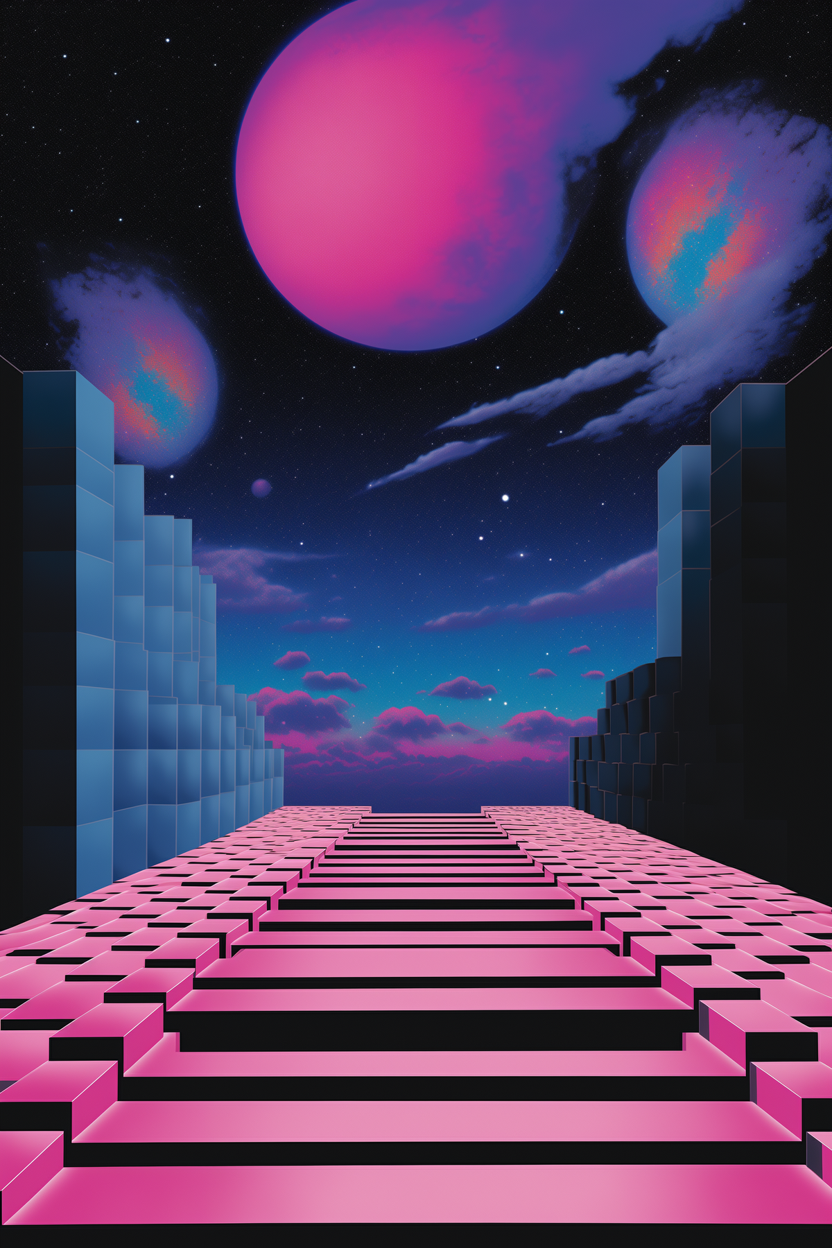 Twin Planets Staircase