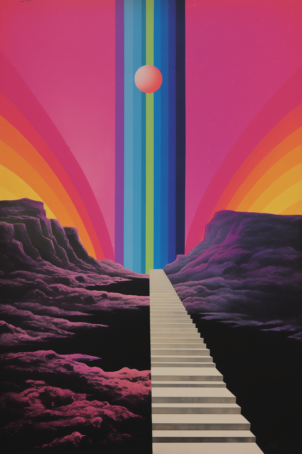 Tranquil Transits fine art print, modern wall art, balanced light and tone