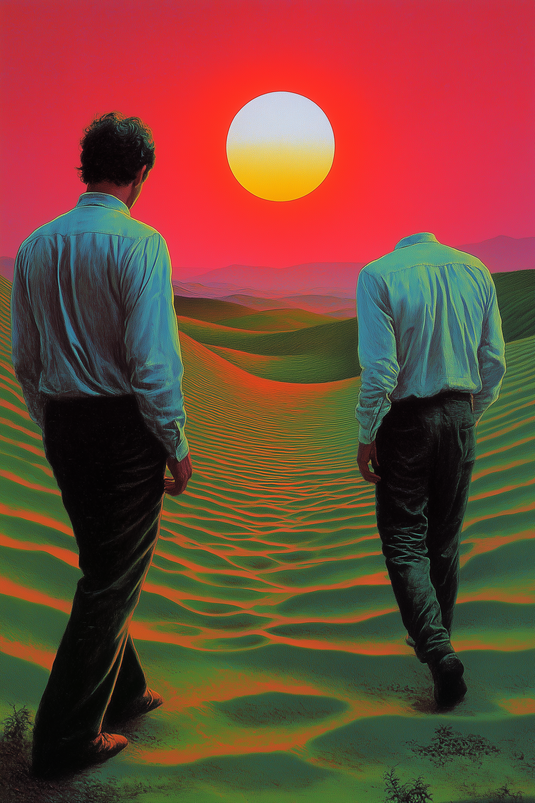 Sojourns fine art print, modern wall art, balanced light and tone