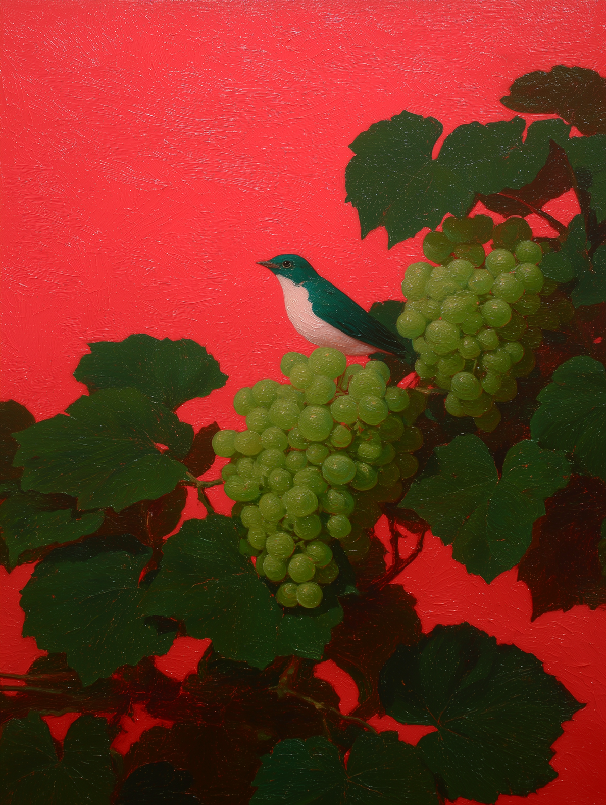 Azure Harvest fine art print, modern wall art, balanced light and tone