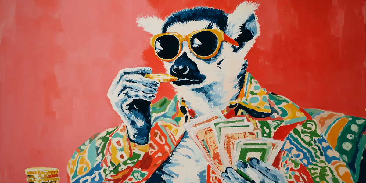 Lemur Gambit fine art print, modern wall art, balanced light and tone