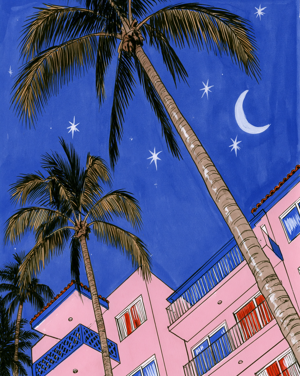 Tropic Deco — room-scale preview