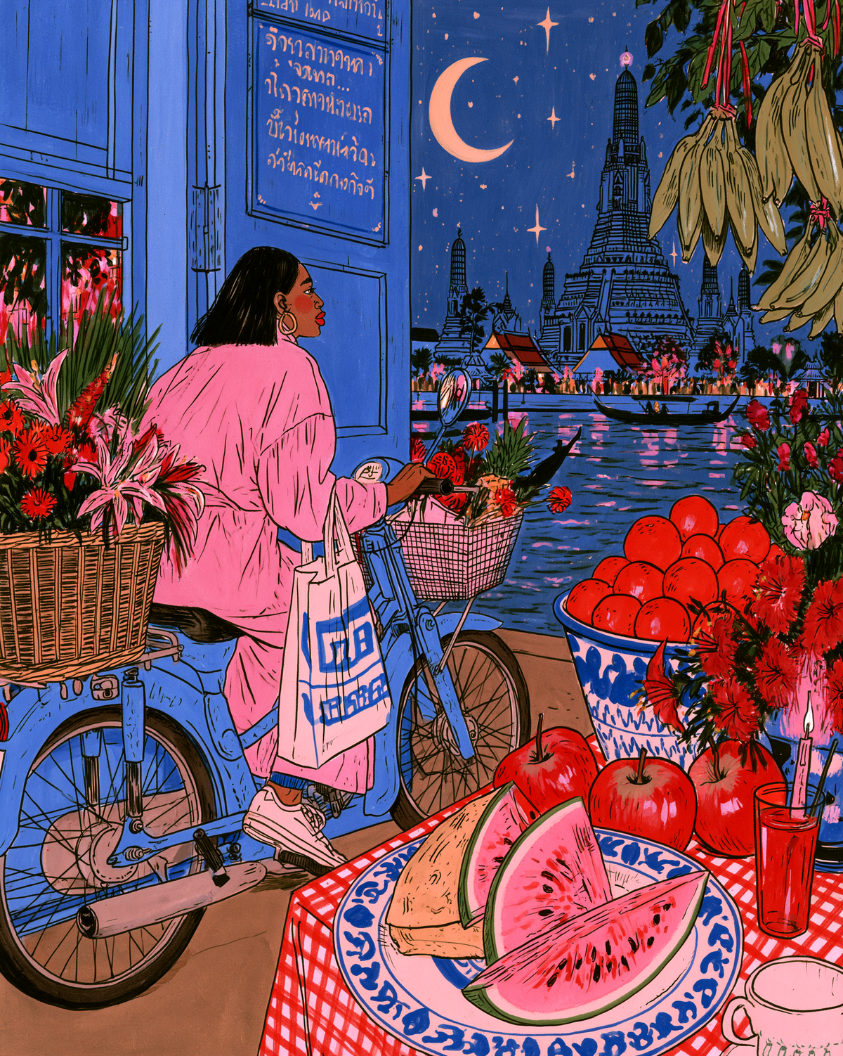 Riverside Errand — framed fine art preview