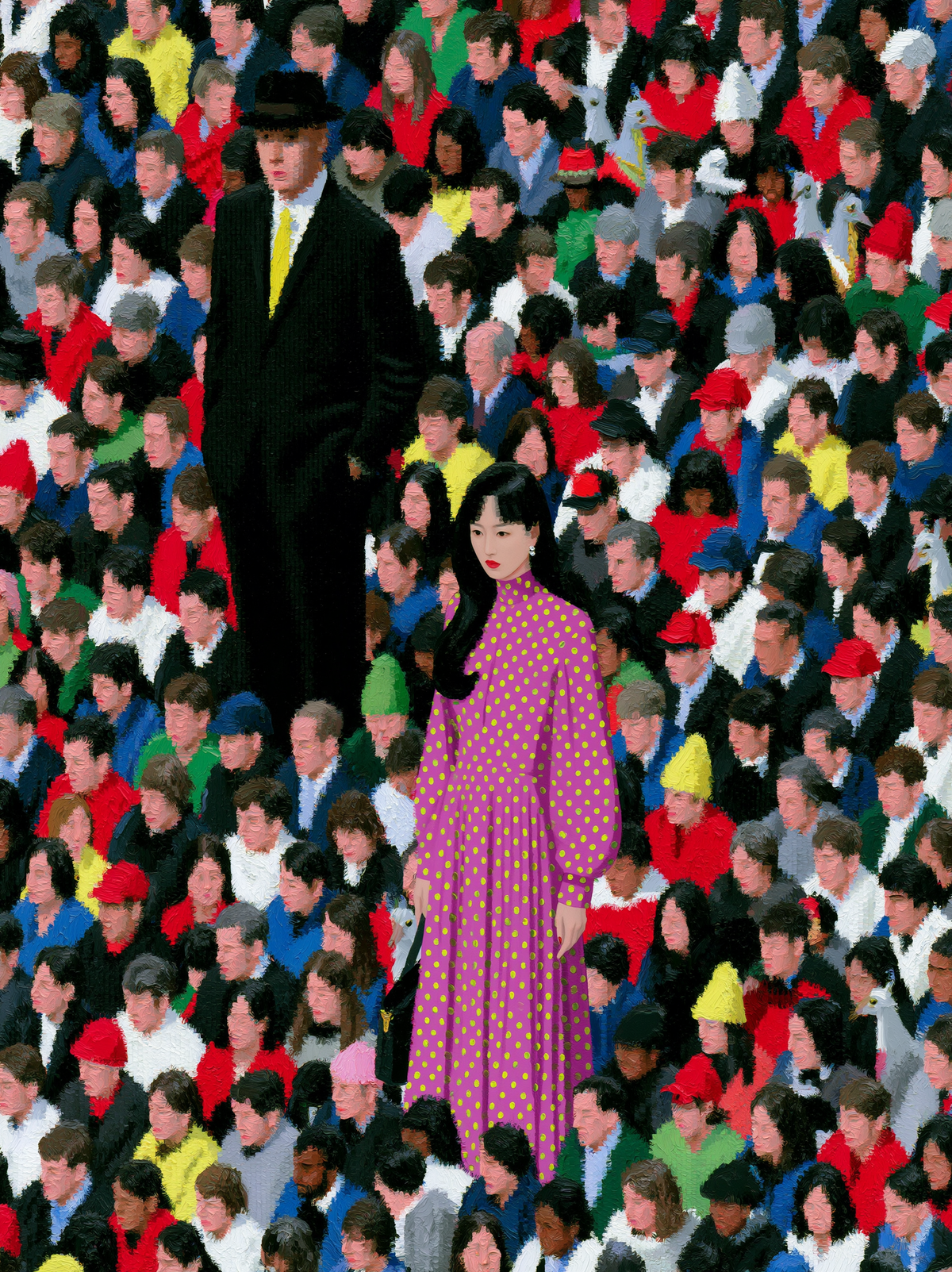 Crowd Anomaly — framed fine art preview