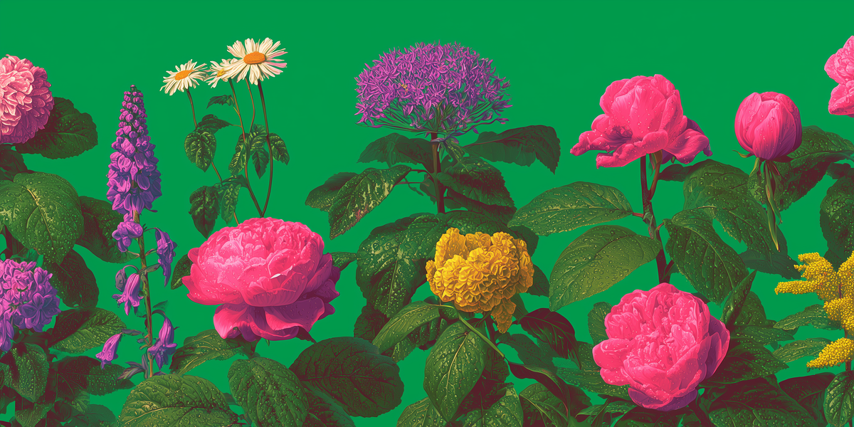 Emerald Garden fine art print, modern wall art, balanced light and tone