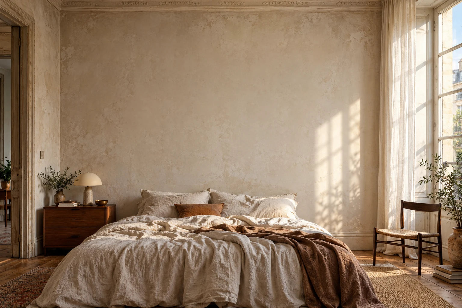 Illustrative interior with artwork