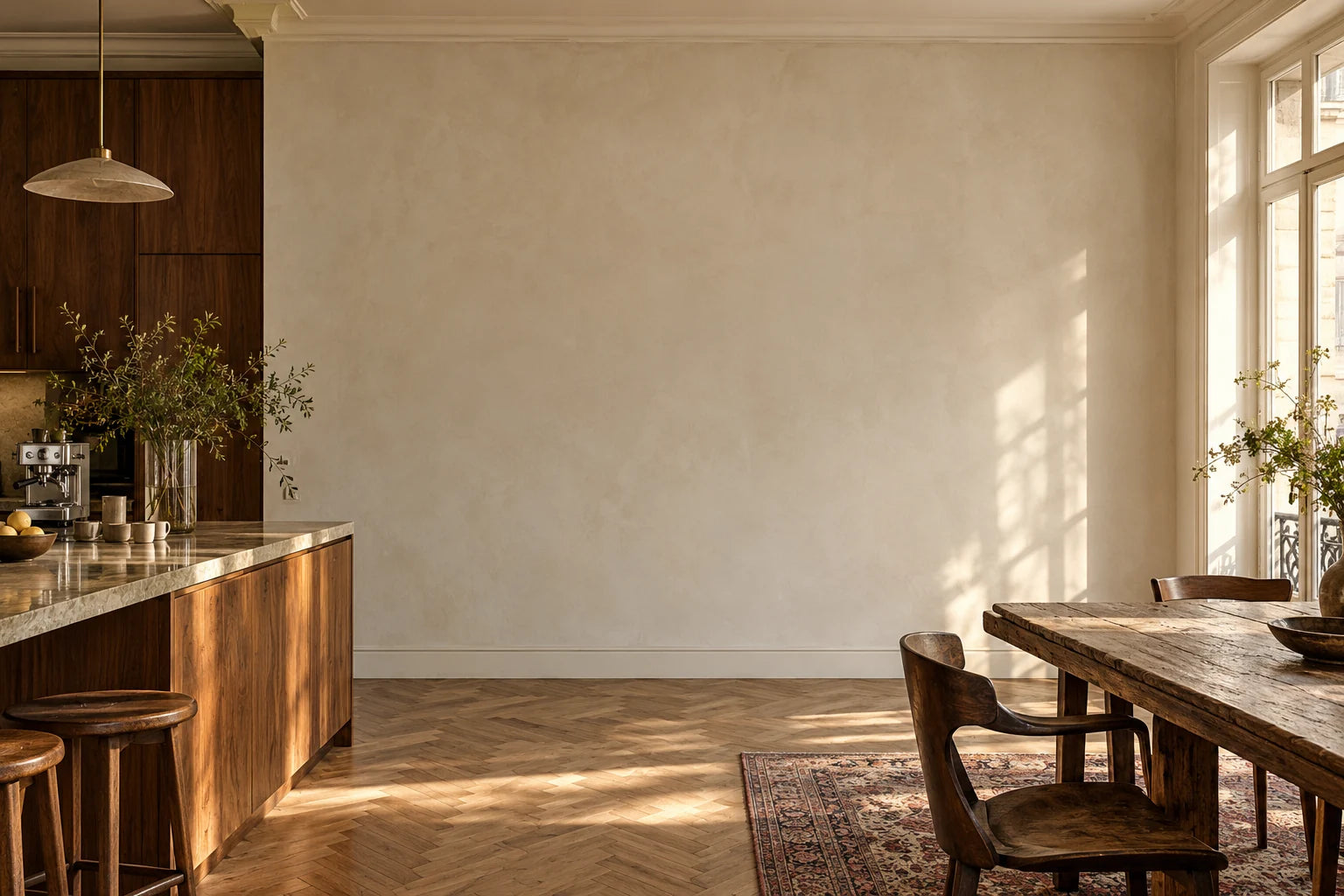 Illustrative interior with artwork