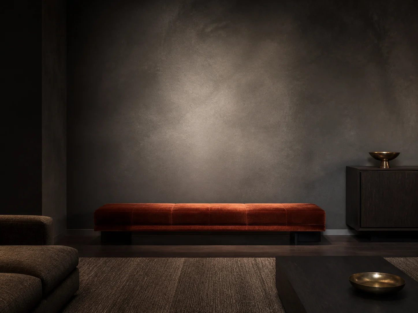 Artwork displayed in a complementary furnished room
